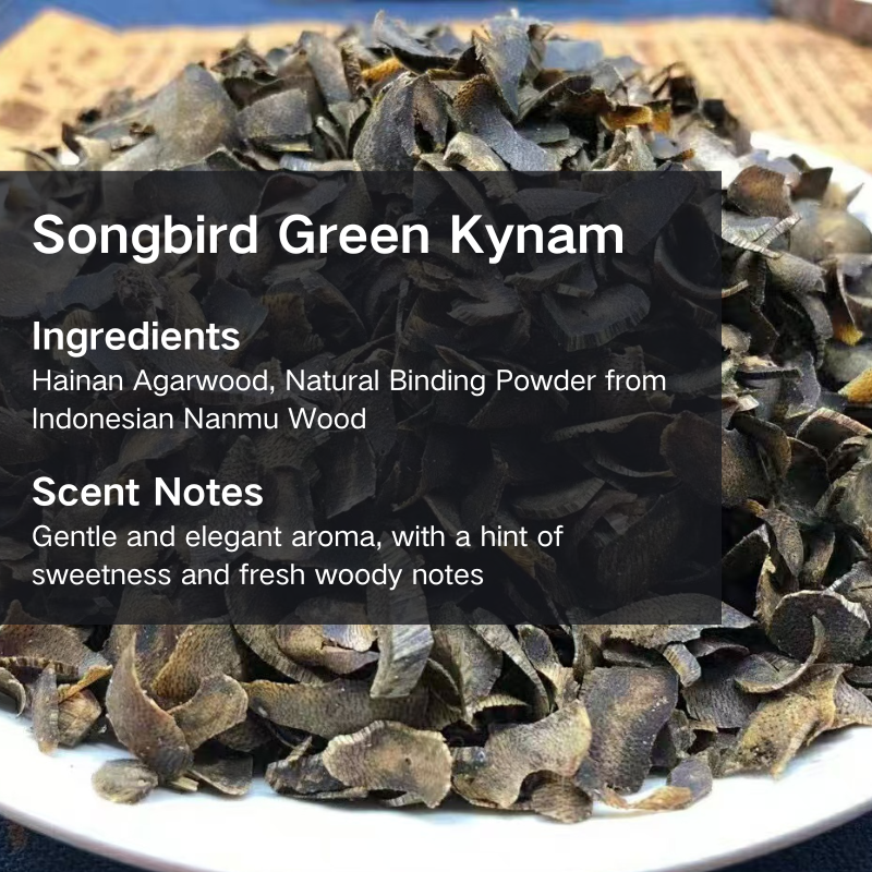 Songbird Green Kynam Agarwood Incense Sticks 10g