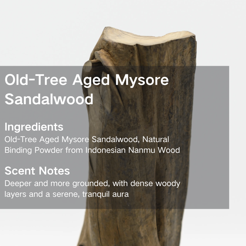 Old-Tree Aged Mysore Sandalwood Incense Sticks 10g